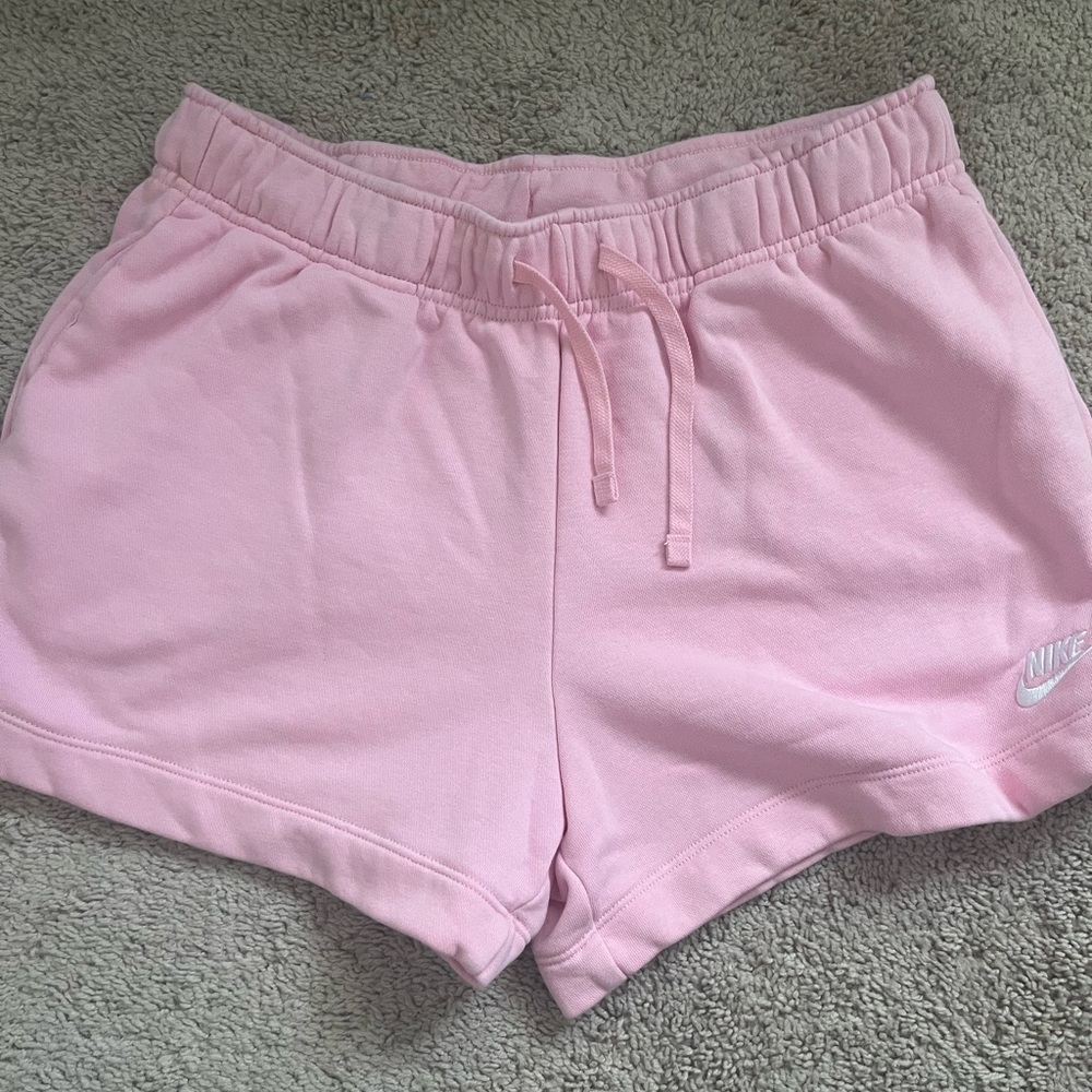 Size M pink Nike sweatshorts
